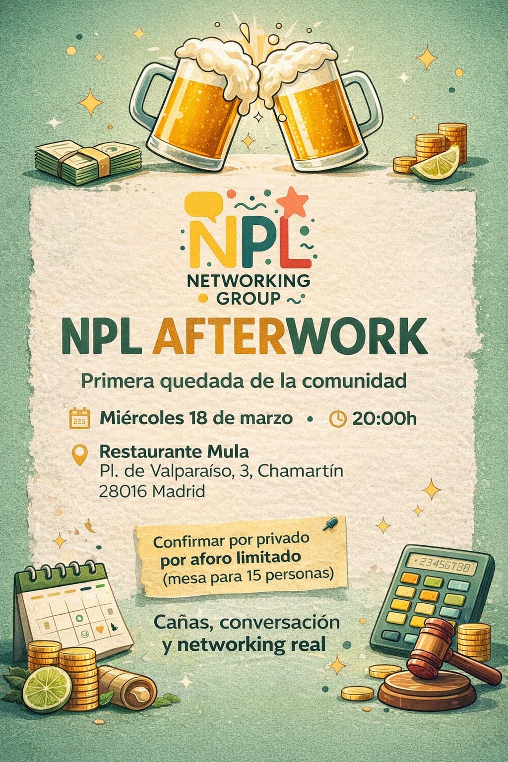 Convocatoria de un encuentro presencial de NPL Networking Group